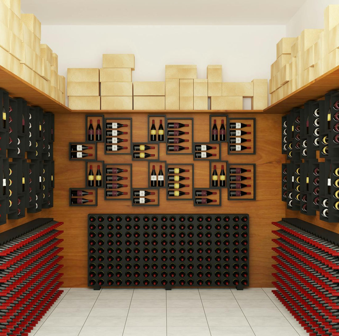 wine in storage unit